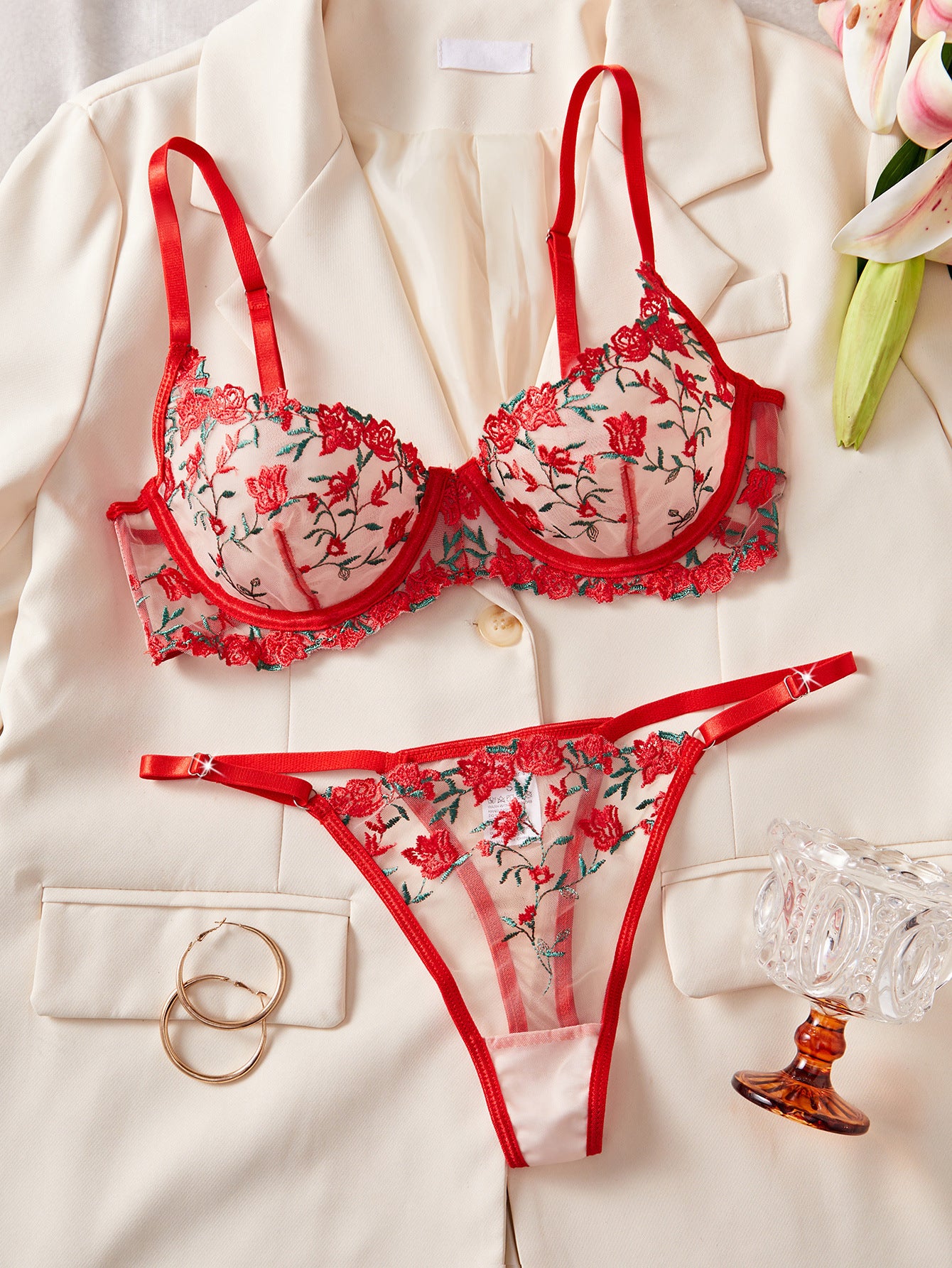 Ultra-thin adult lingerie bras and underpants