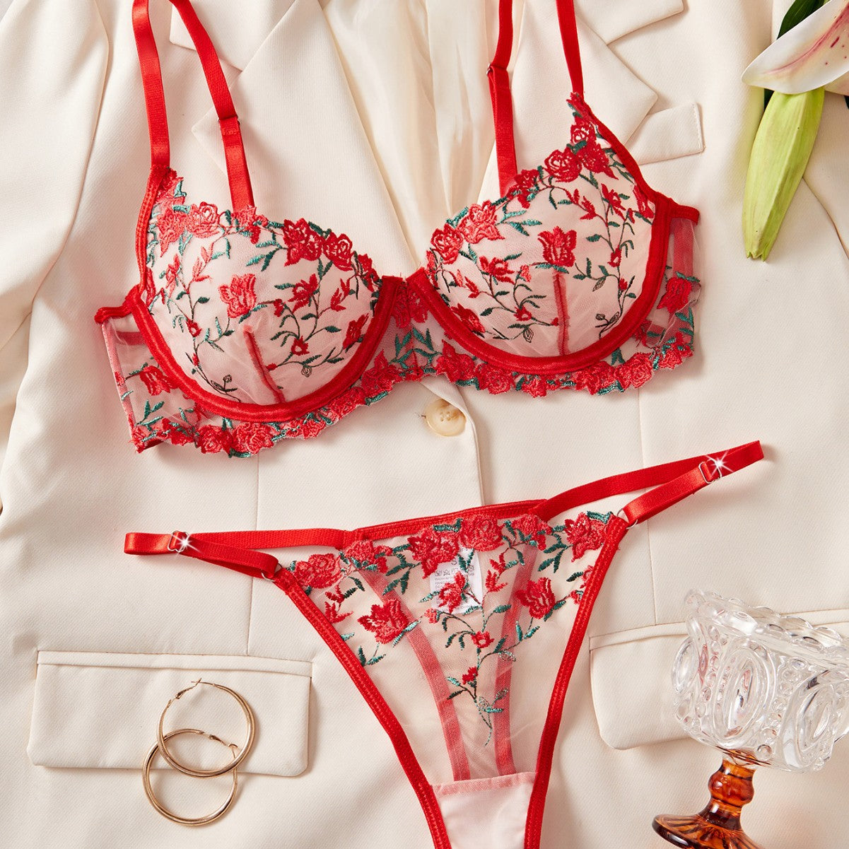 Ultra-thin adult lingerie bras and underpants