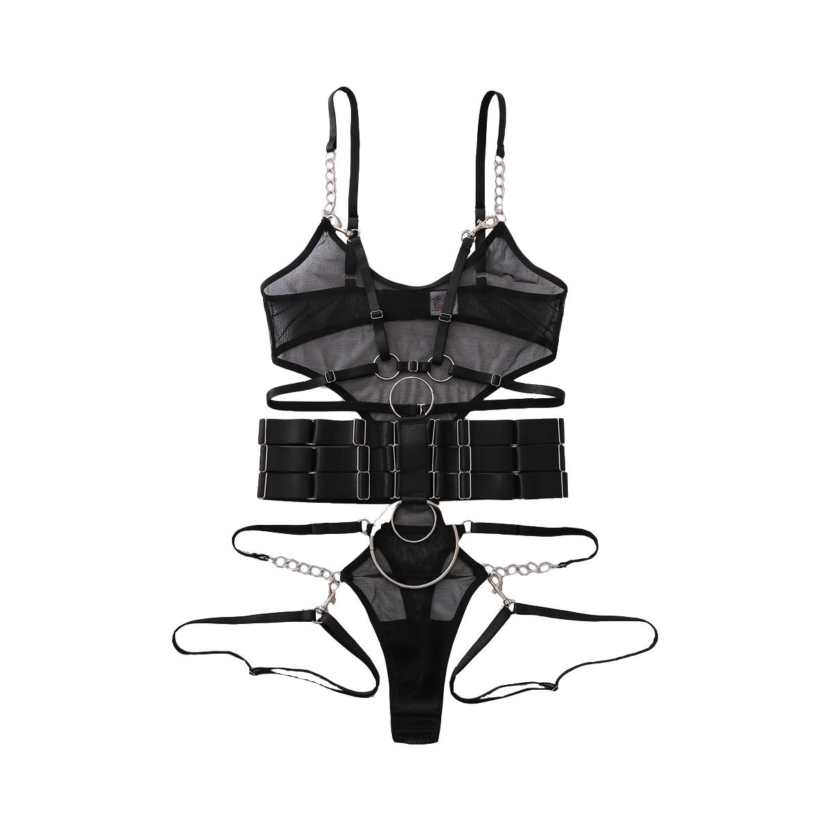 Hollow Out Mesh Shapewear Bodysuit