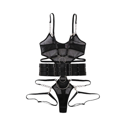 Hollow Out Mesh Shapewear Bodysuit